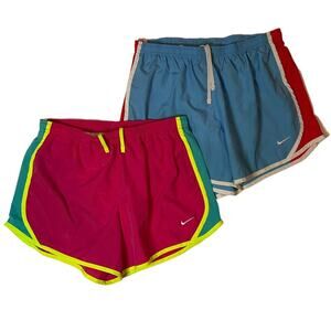 Bundle of Nike Girls' Dry Tempo Running Shorts Size XL